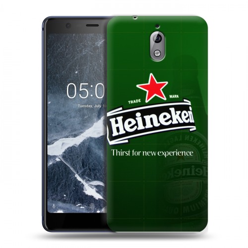 Дизайнерский силиконовый чехол для Nokia 3.1 Heineken