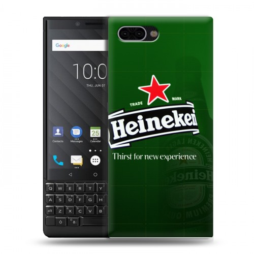 Дизайнерский пластиковый чехол для BlackBerry KEY2 Heineken