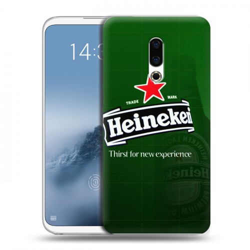 Дизайнерский силиконовый чехол для Meizu 16th Plus Heineken
