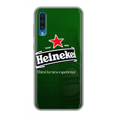 Дизайнерский силиконовый чехол для Samsung Galaxy A50 Heineken