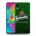 Дизайнерский пластиковый чехол для Samsung Galaxy M20 Heineken