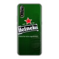 Дизайнерский силиконовый с усиленными углами чехол для Vivo V17 Neo Heineken