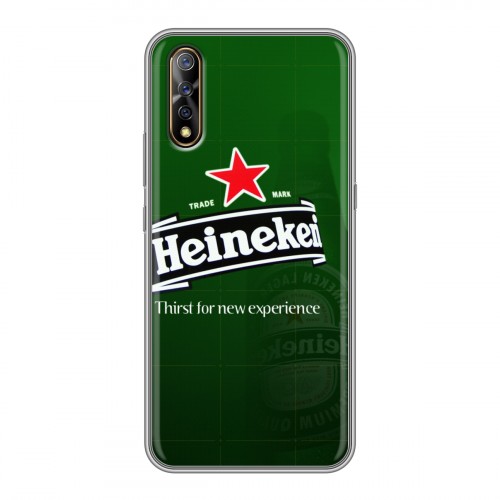 Дизайнерский силиконовый с усиленными углами чехол для Vivo V17 Neo Heineken