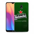 Дизайнерский силиконовый с усиленными углами чехол для Xiaomi RedMi 8A Heineken