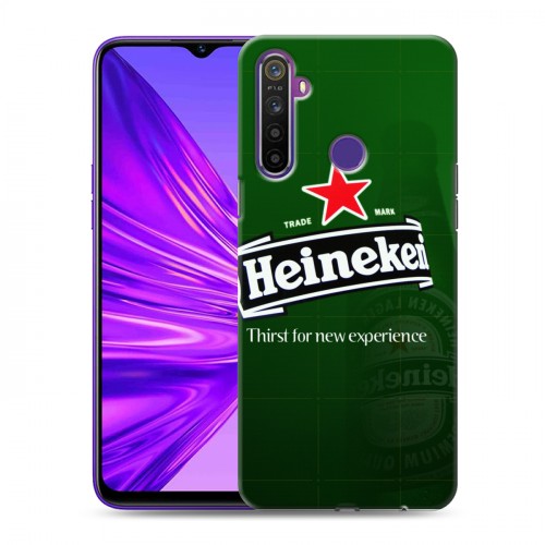 Дизайнерский силиконовый чехол для Realme 5 Heineken