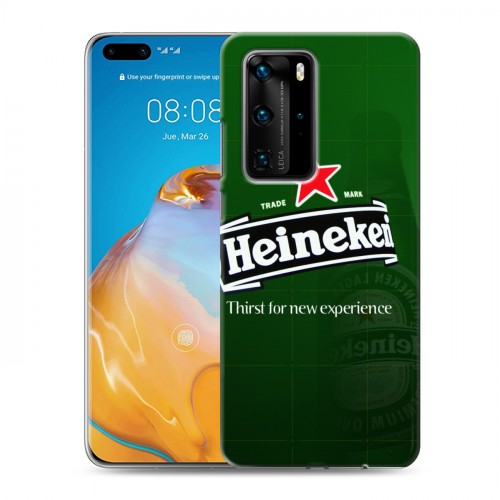 Дизайнерский пластиковый чехол для Huawei P40 Pro Heineken
