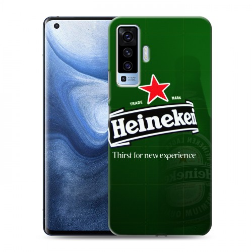 Дизайнерский пластиковый чехол для Vivo X50 Heineken