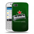 Дизайнерский пластиковый чехол для BlackBerry Q10 Heineken