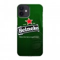 Дизайнерский силиконовый с усиленными углами чехол для Iphone 12 Mini Heineken