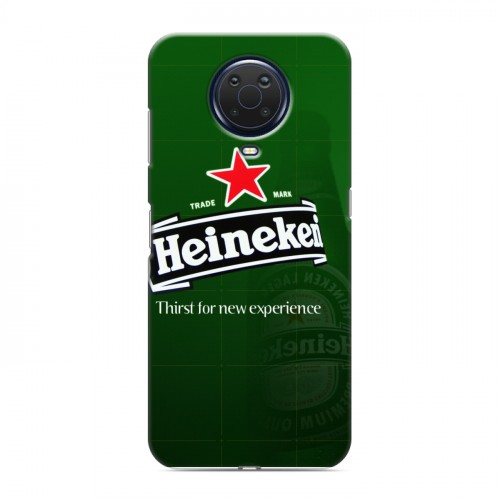 Дизайнерский пластиковый чехол для Nokia G20 Heineken