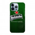 Дизайнерский силиконовый чехол для Iphone 13 Pro Heineken