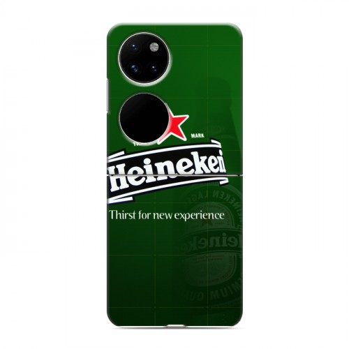 Дизайнерский пластиковый чехол для Huawei P50 Pocket Heineken