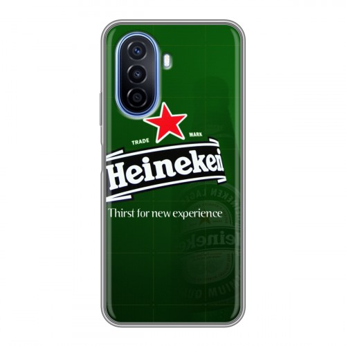 Дизайнерский силиконовый чехол для Huawei Nova Y70 Heineken