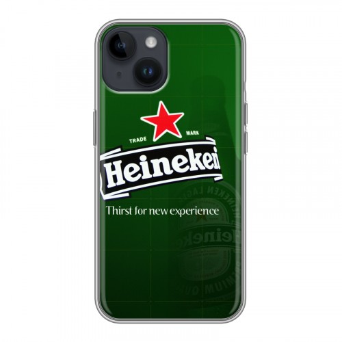 Дизайнерский пластиковый чехол для Iphone 14 Heineken