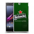 Дизайнерский пластиковый чехол для Sony Xperia Z Ultra  Heineken