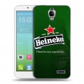 Дизайнерский силиконовый чехол для Alcatel One Touch Idol Heineken