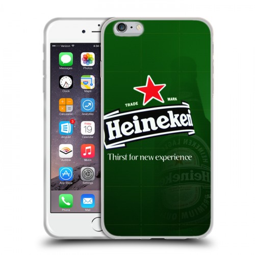 Дизайнерский силиконовый чехол для Iphone 6 Plus/6s Plus Heineken