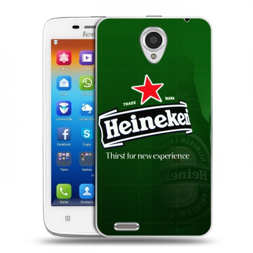 Дизайнерский пластиковый чехол для Lenovo S650 Ideaphone Heineken