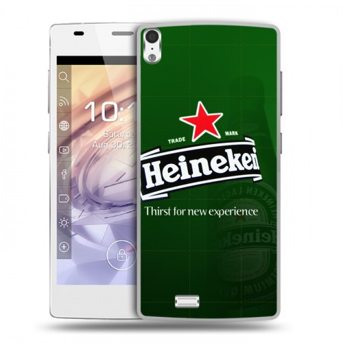 Дизайнерский пластиковый чехол для Prestigio Grace Heineken