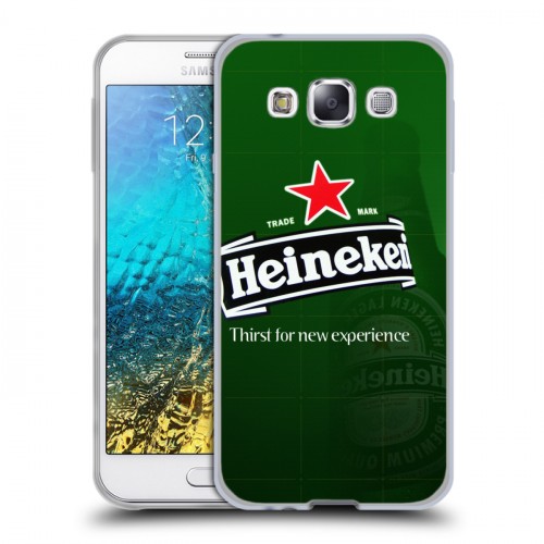 Дизайнерский пластиковый чехол для Samsung Galaxy E5 Heineken