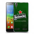 Дизайнерский пластиковый чехол для Lenovo A6000 Heineken