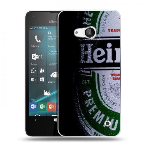 Дизайнерский пластиковый чехол для Microsoft Lumia 550 Heineken