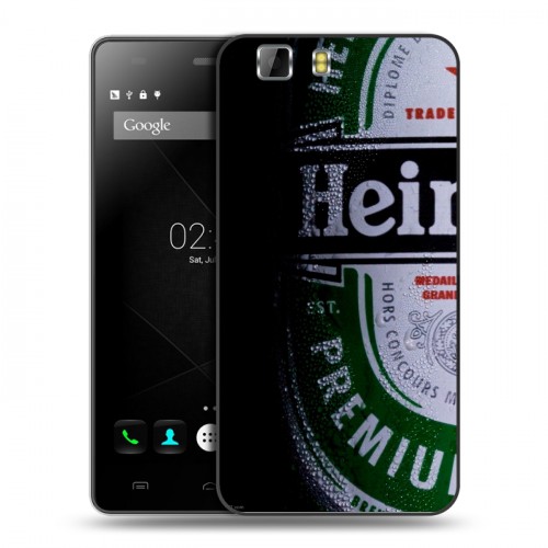 Дизайнерский пластиковый чехол для Doogee X5 Heineken