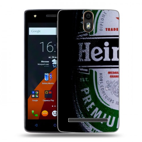 Дизайнерский силиконовый чехол для Wileyfox Storm Heineken