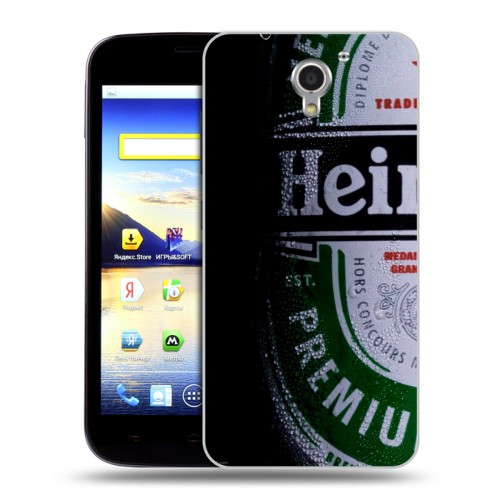 Дизайнерский пластиковый чехол для ZTE Blade A510 Heineken