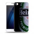 Дизайнерский пластиковый чехол для Meizu U20 Heineken