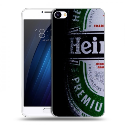 Дизайнерский пластиковый чехол для Meizu U20 Heineken