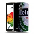 Дизайнерский пластиковый чехол для LG Stylus 3 Heineken