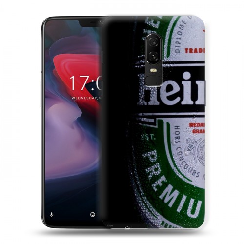 Дизайнерский пластиковый чехол для OnePlus 6 Heineken