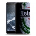 Дизайнерский силиконовый чехол для Nokia 3.1 Heineken