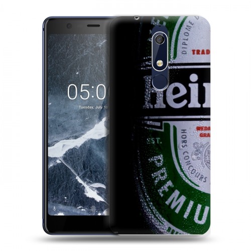 Дизайнерский пластиковый чехол для Nokia 5.1 Heineken