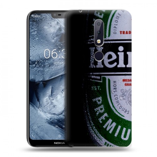 Дизайнерский силиконовый чехол для Nokia 6.1 Plus Heineken