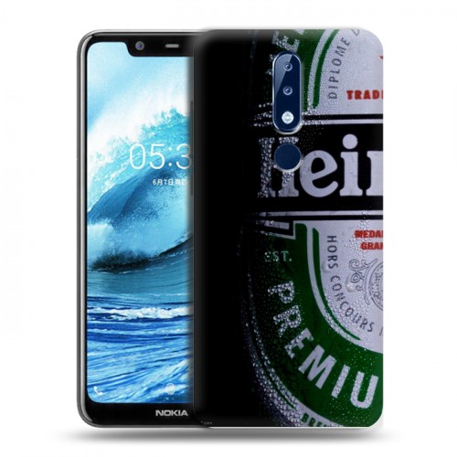 Дизайнерский силиконовый чехол для Nokia 5.1 Plus Heineken