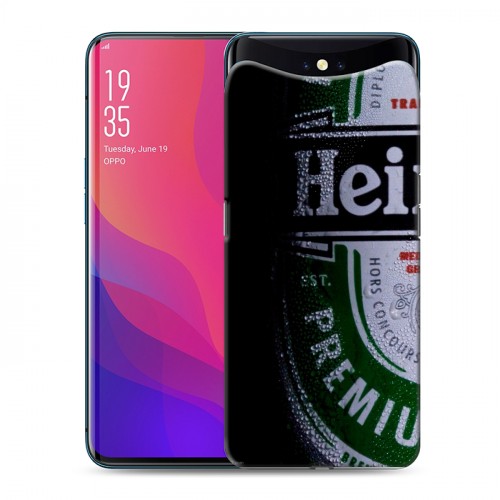 Дизайнерский силиконовый чехол для OPPO Find X Heineken