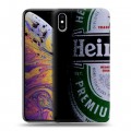 Дизайнерский силиконовый чехол для Iphone Xs Max Heineken