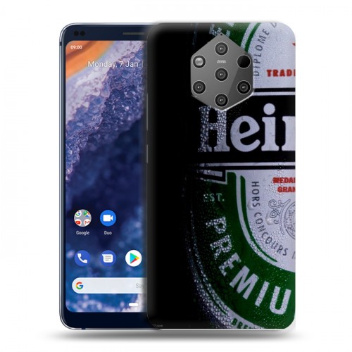 Дизайнерский силиконовый чехол для Nokia 9 PureView Heineken