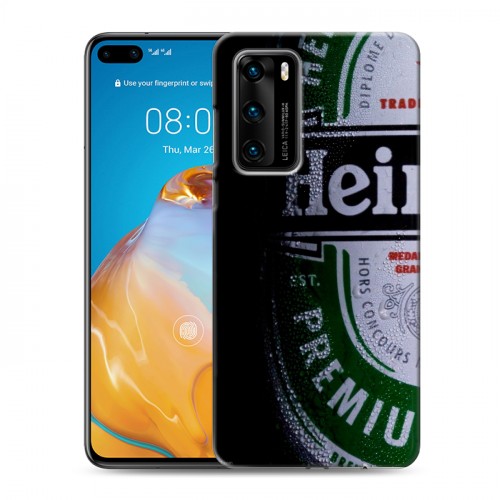 Дизайнерский пластиковый чехол для Huawei P40 Heineken