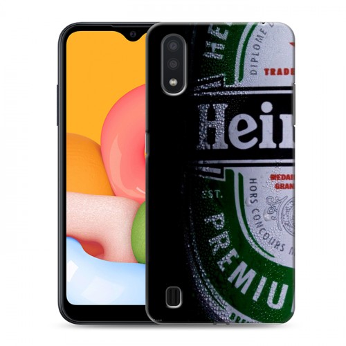 Дизайнерский силиконовый чехол для Samsung Galaxy M01 Heineken