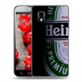 Дизайнерский пластиковый чехол для LG Optimus G Heineken