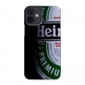 Дизайнерский силиконовый с усиленными углами чехол для Iphone 12 Mini Heineken