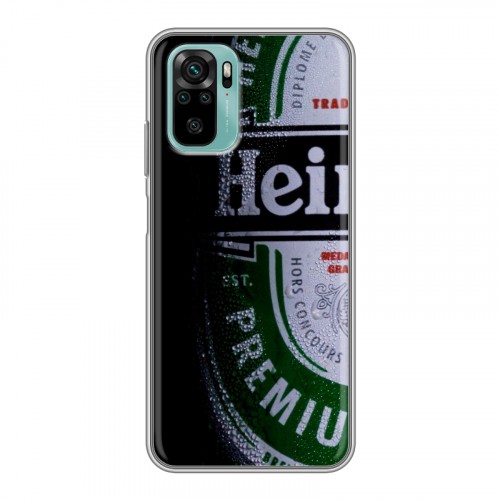 Дизайнерский силиконовый чехол для Xiaomi RedMi Note 10 Heineken