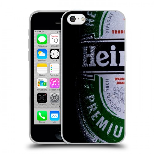 Дизайнерский пластиковый чехол для Iphone 5c Heineken