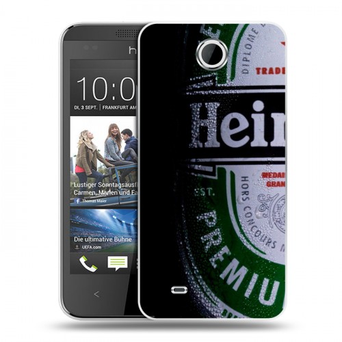 Дизайнерский пластиковый чехол для HTC Desire 300 Heineken