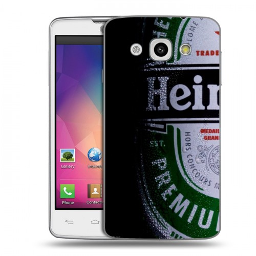 Дизайнерский пластиковый чехол для LG L60 Heineken