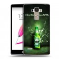 Дизайнерский пластиковый чехол для LG G4 Stylus Heineken