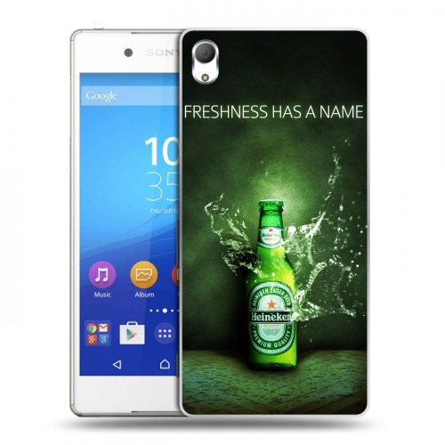 Дизайнерский пластиковый чехол для Sony Xperia Z3+ Heineken